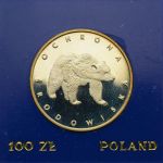 100 złotych - Ochrona środowiska - Niedźwiedź